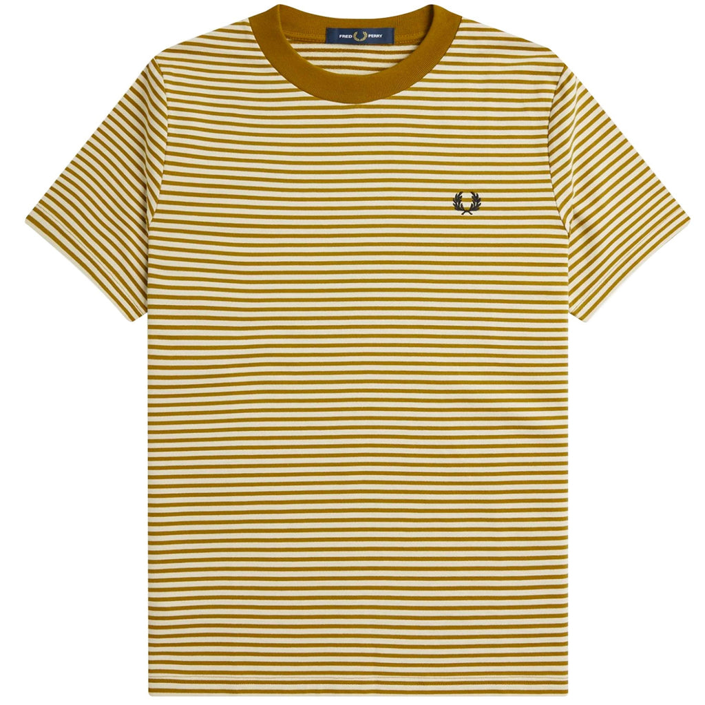 Fine Stripe Heavyweight T-Shirt - Oatmeal