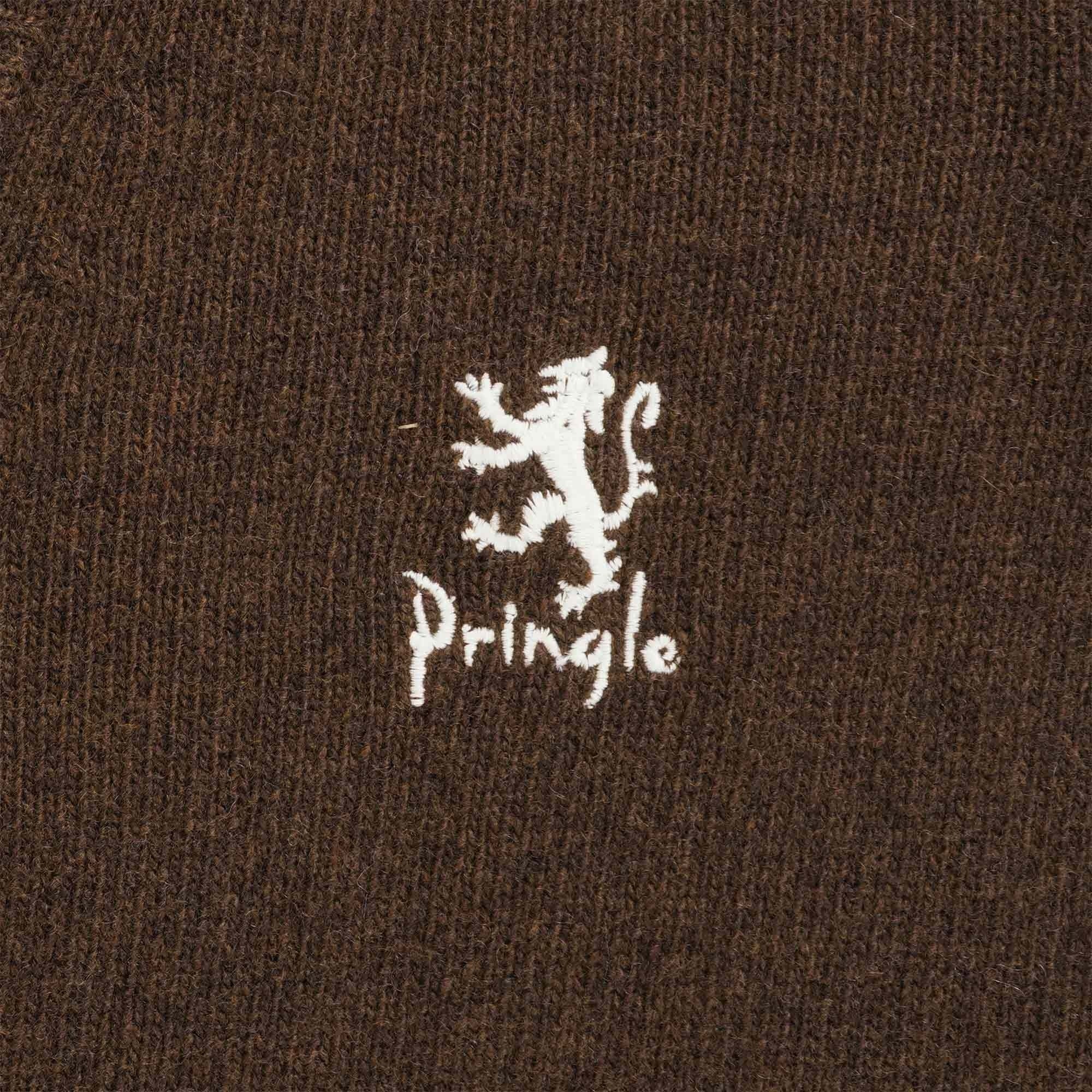 Pringle of Scotland V Neck Cardigan - Dark Brown