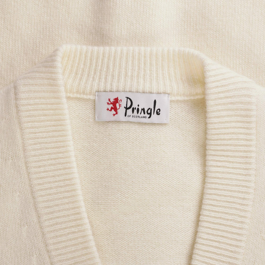 Pringle of Scotland V Neck Cardigan - Ivory