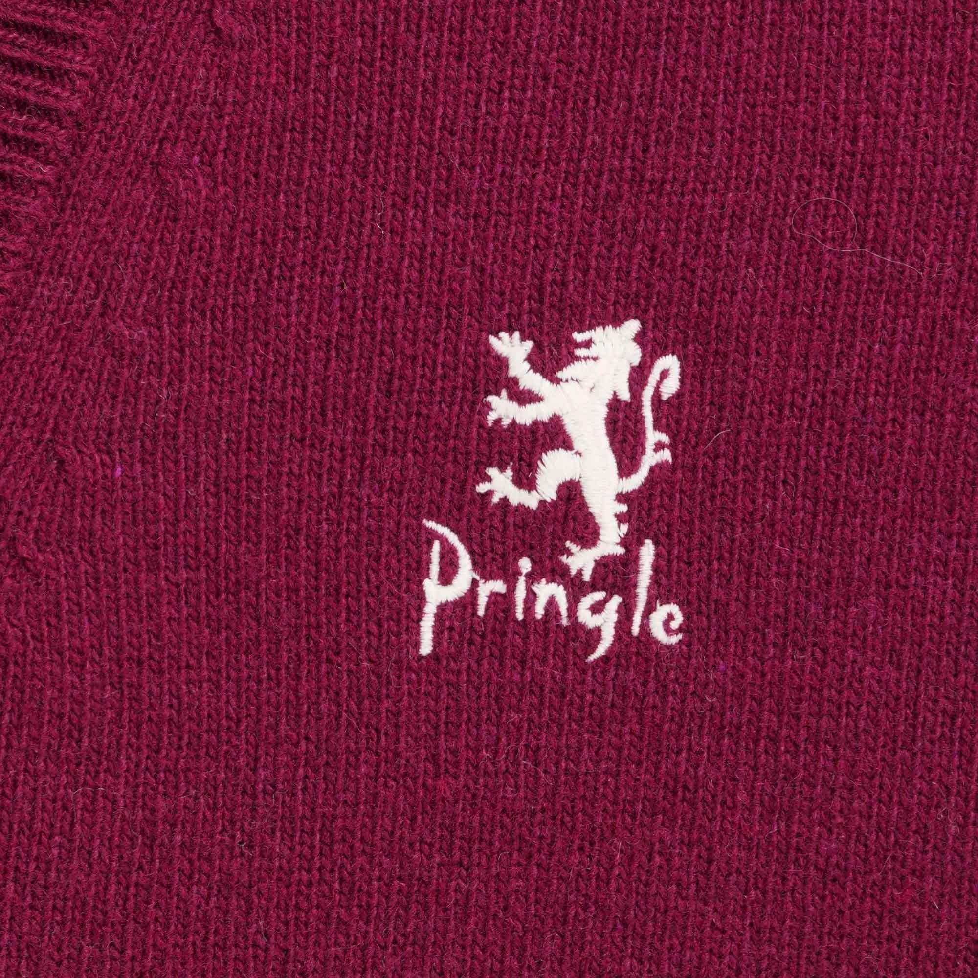Pringle of Scotland V Neck Cardigan - Claret