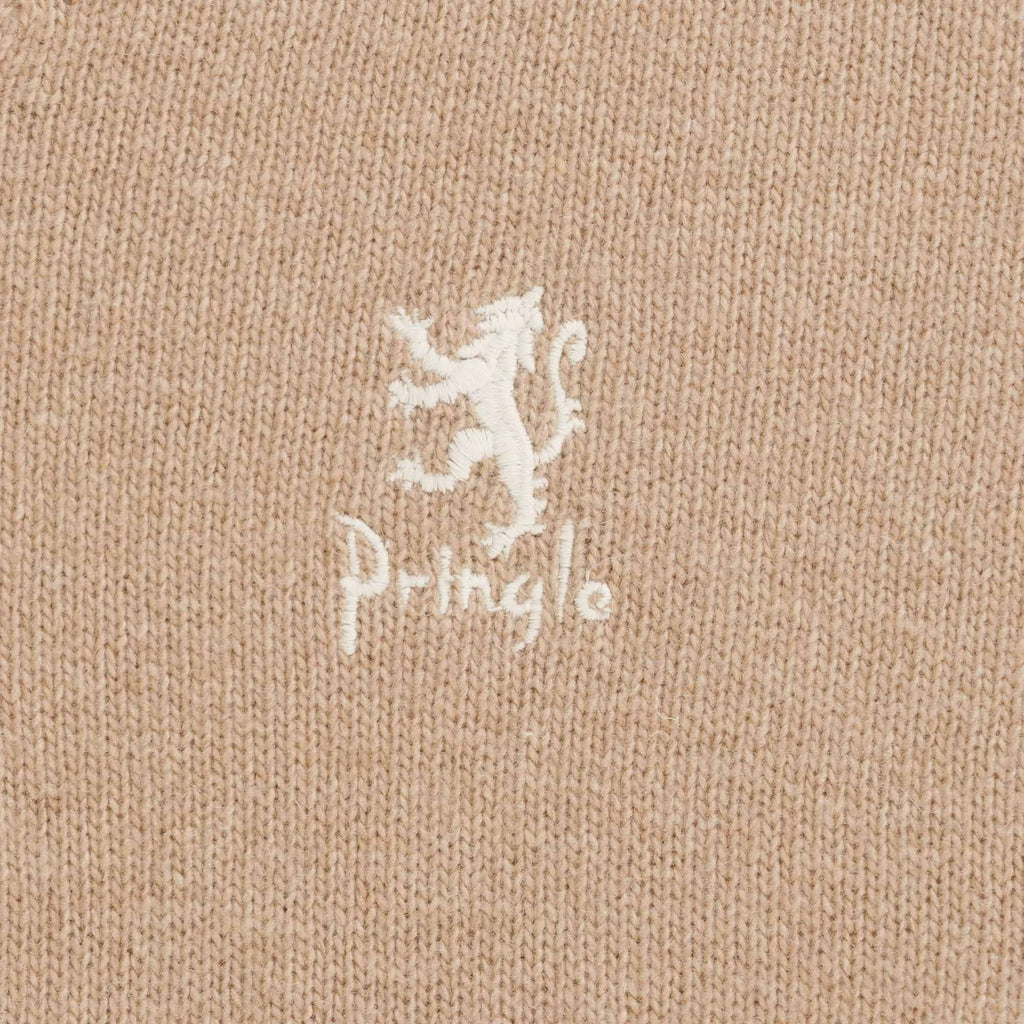 Pringle of Scotland V Neck Jumper - Camel