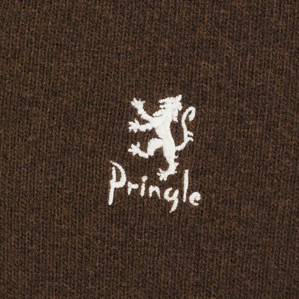 Pringle of Scotland V Neck Jumper - Dark Brown