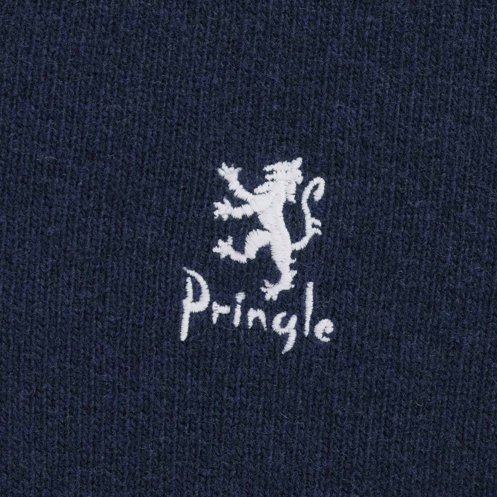 Pringle of Scotland V Neck Jumper - Navy