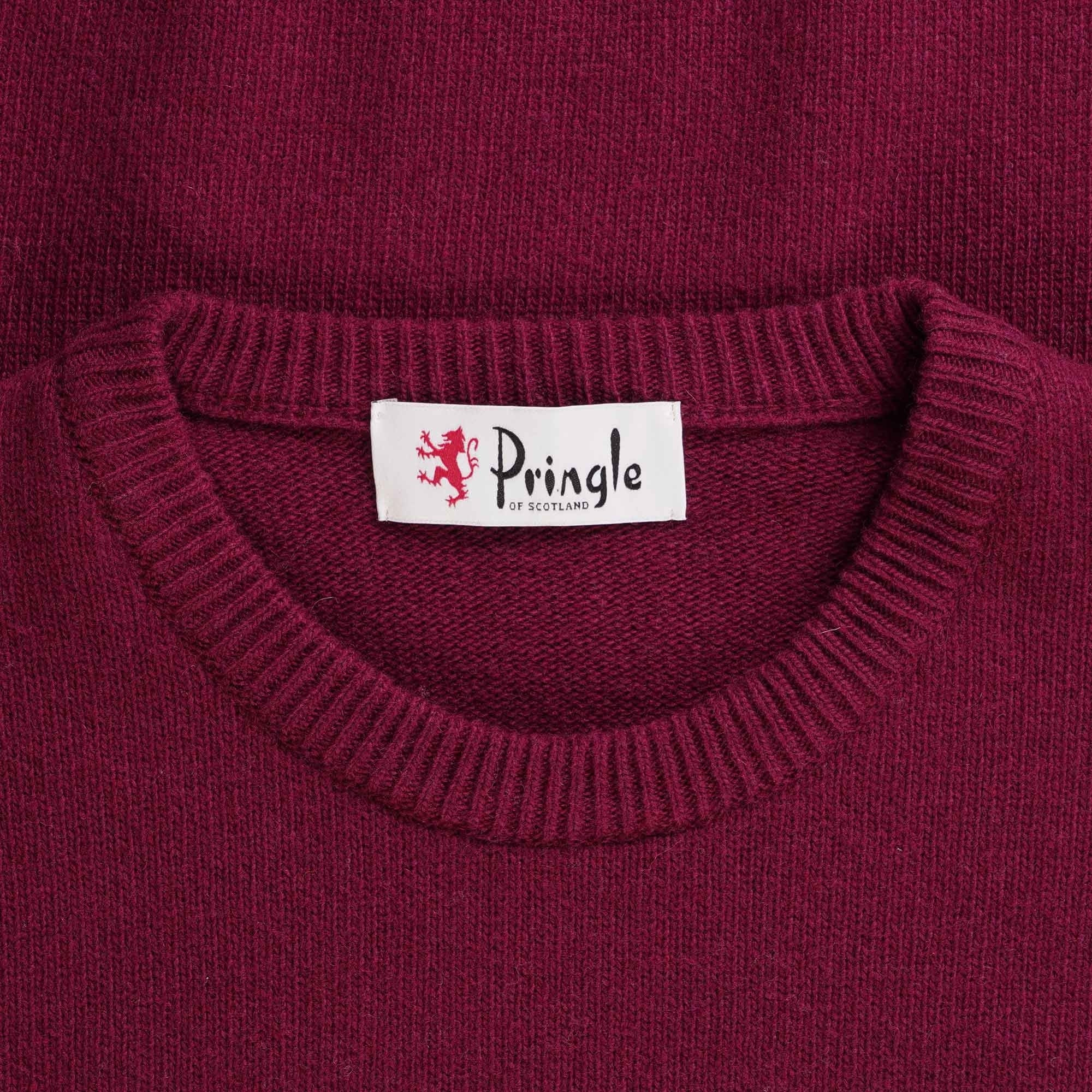 Pringle of Scotland Round Neck Jumper - Claret