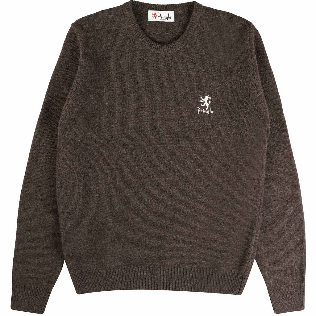 Pringle of Scotland Round Neck Jumper - Dark Brown