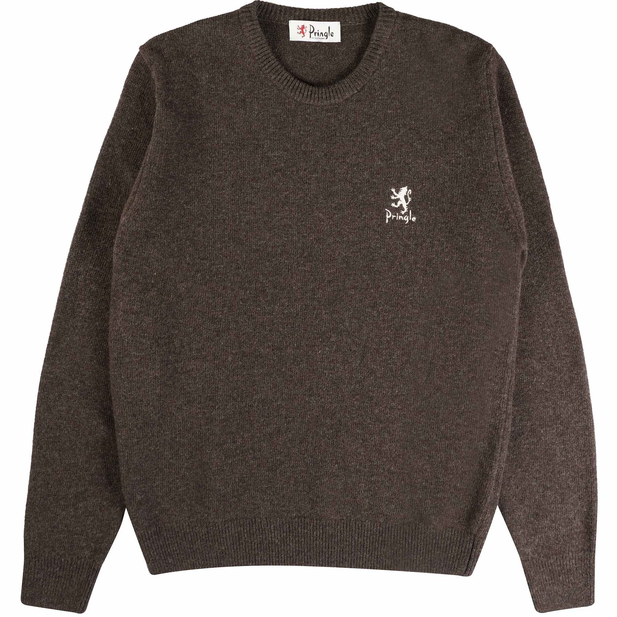 Pringle of Scotland Round Neck Jumper - Dark Brown