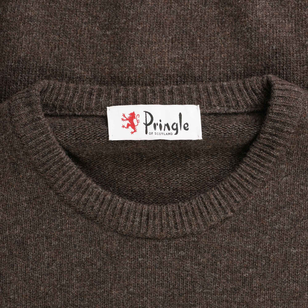 Pringle of Scotland Round Neck Jumper - Dark Brown