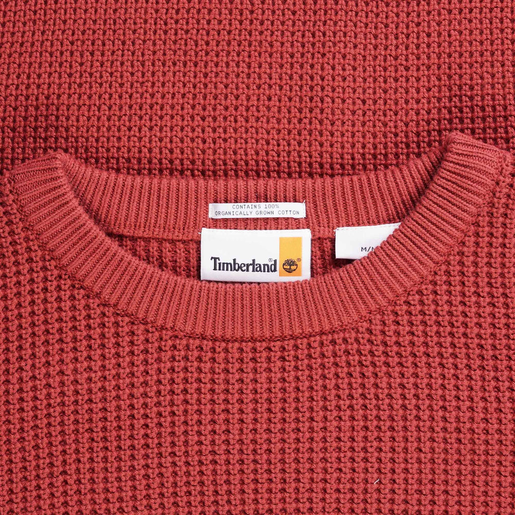 Timberland Tuck Crewneck Jumper - Burnt Red