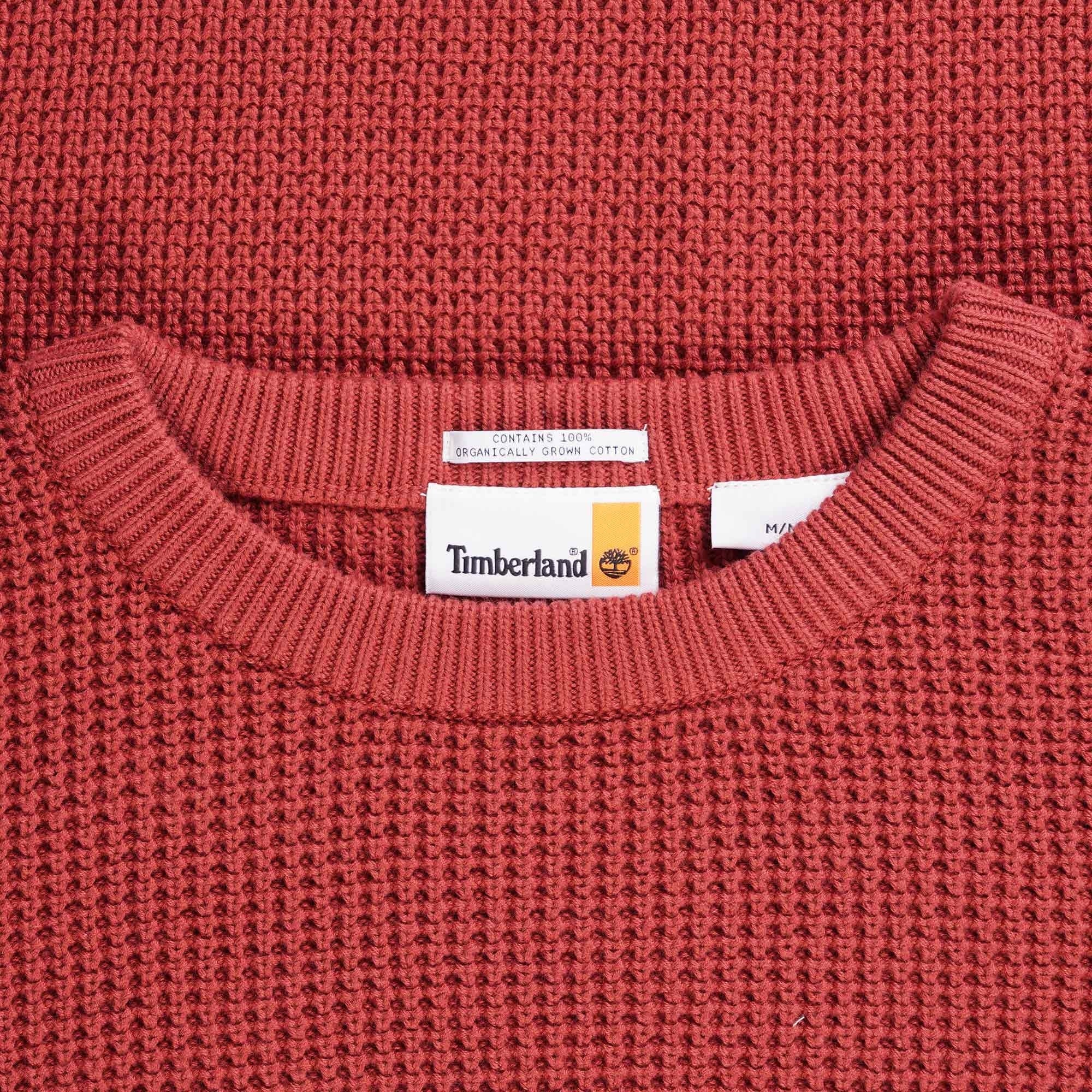 Timberland Tuck Crewneck Jumper - Burnt Red