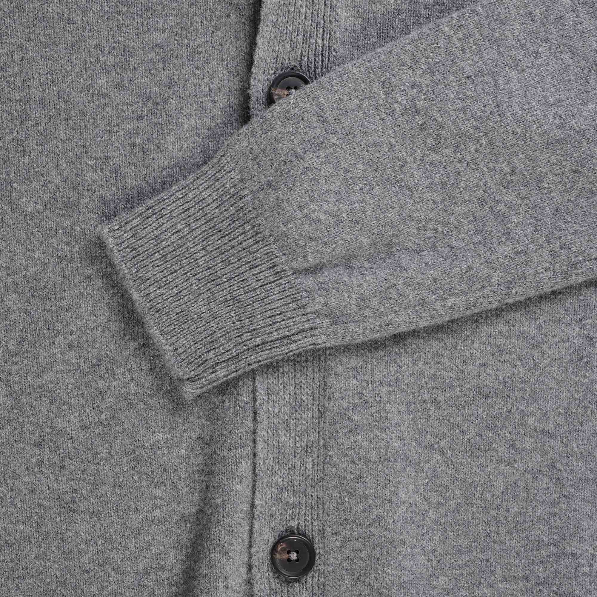Norse Projects Adam Lambswool Cardigan - Grey