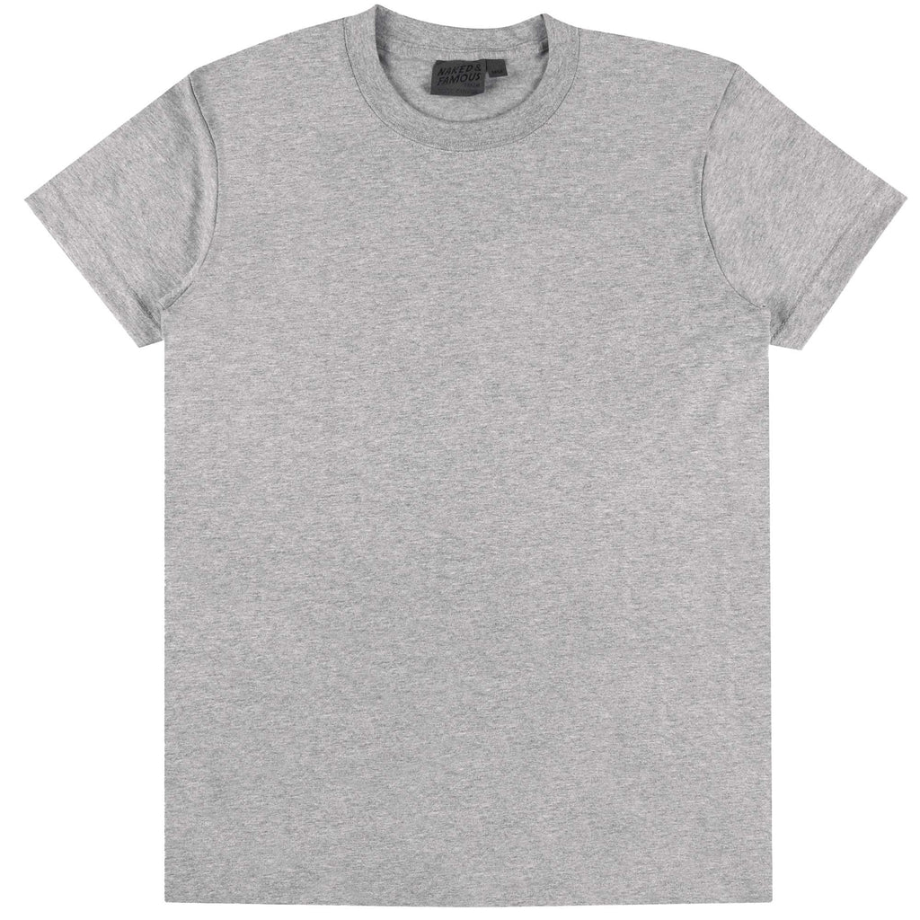 Naked and Famous Denim Vintage Circular Knit Grey T-Shirt