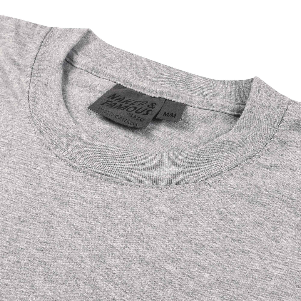 Naked and Famous Denim Vintage Circular Knit Grey T-Shirt