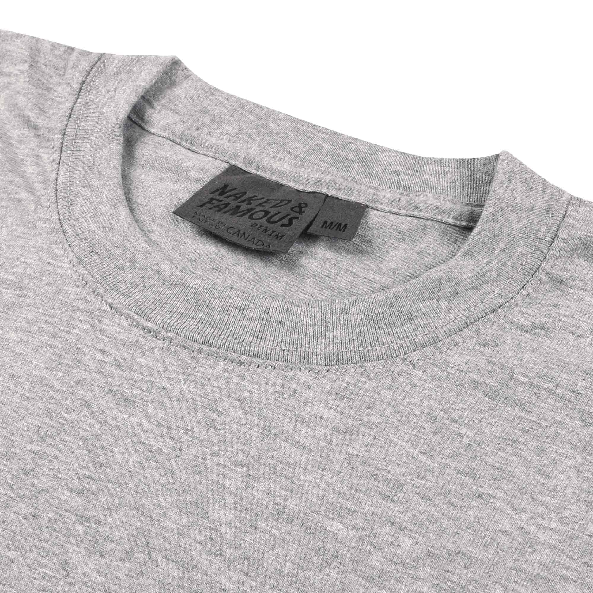 Naked and Famous Denim Vintage Circular Knit Grey T-Shirt