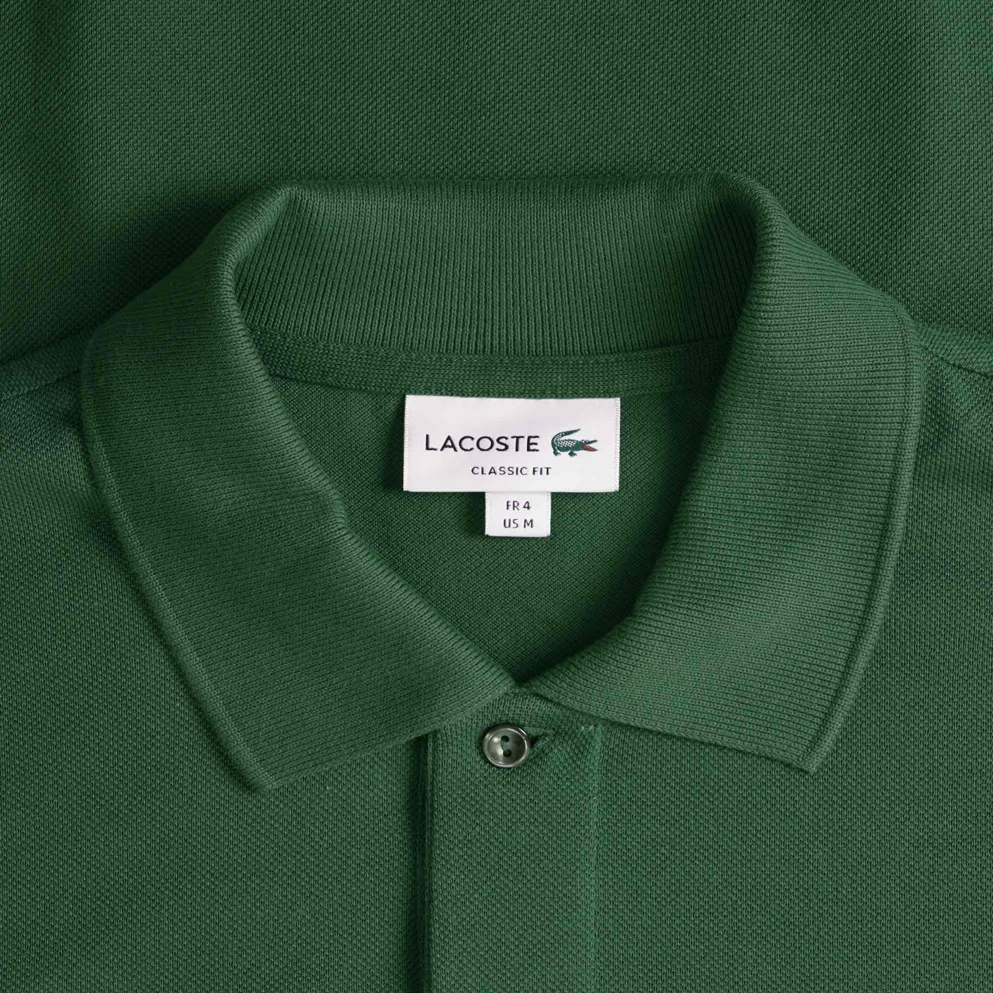 Lacoste Long Sleeve Polo Shirt - Vert Fonce