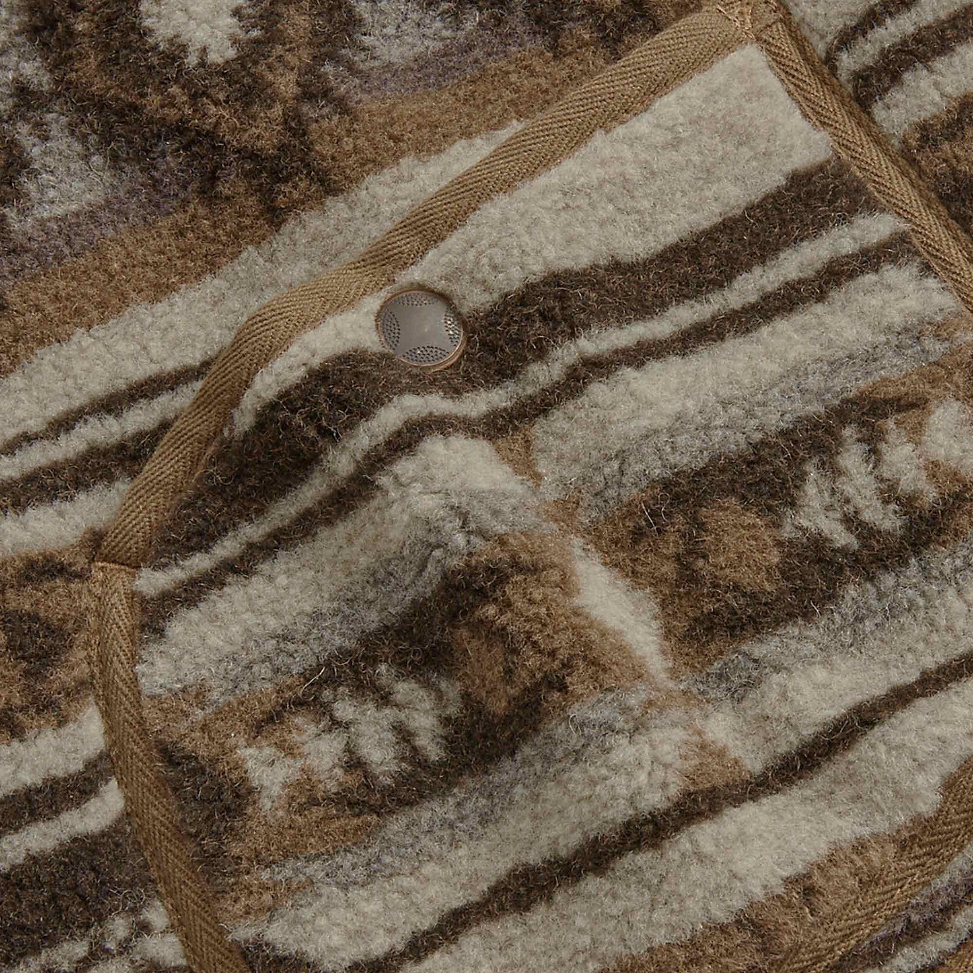 RRL by Ralph Lauren Jacquard Pile Fleece Gilet - Brown