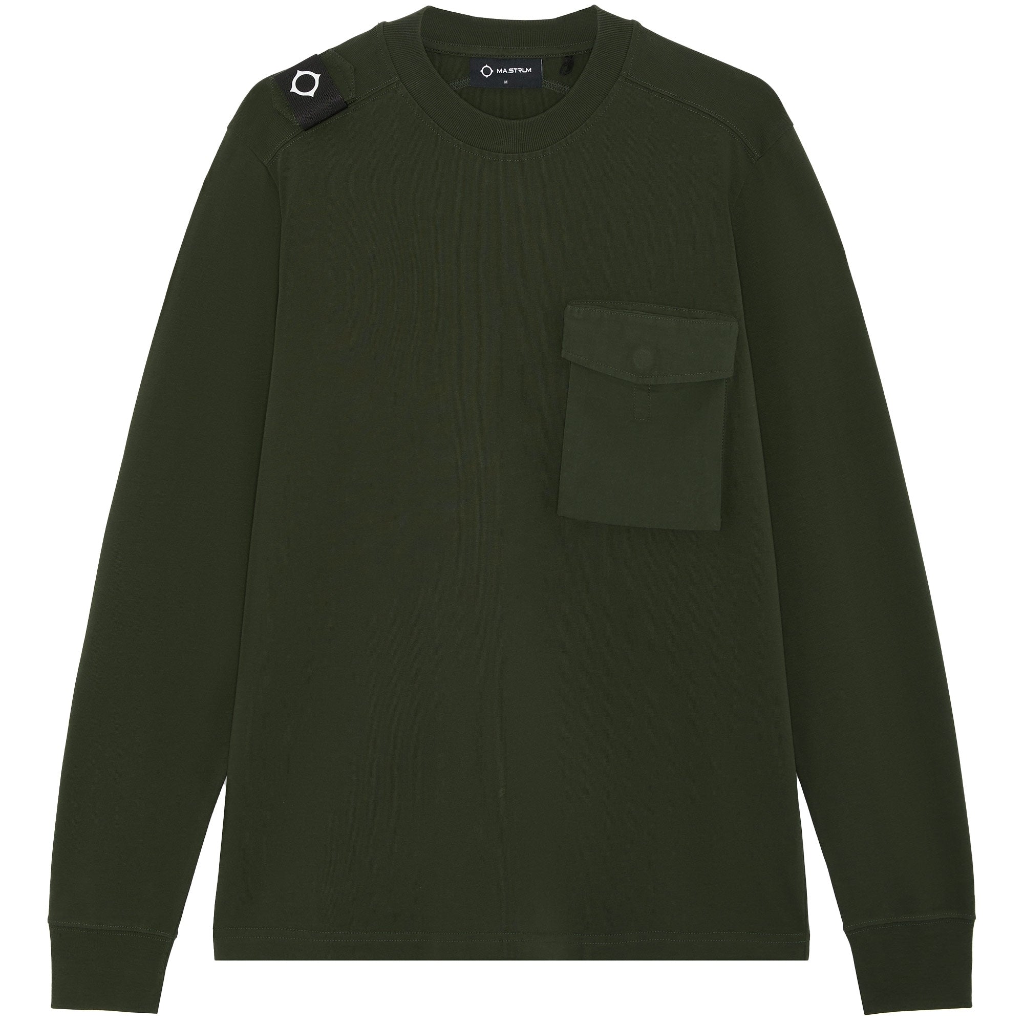 Ma Strum Long Sleeve Cargo Pocket Tee - Oil Slick