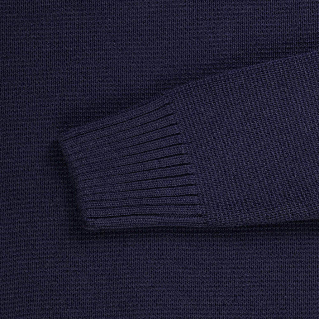 Ma Strum Milano Knit Crew Neck Sweater - True Navy