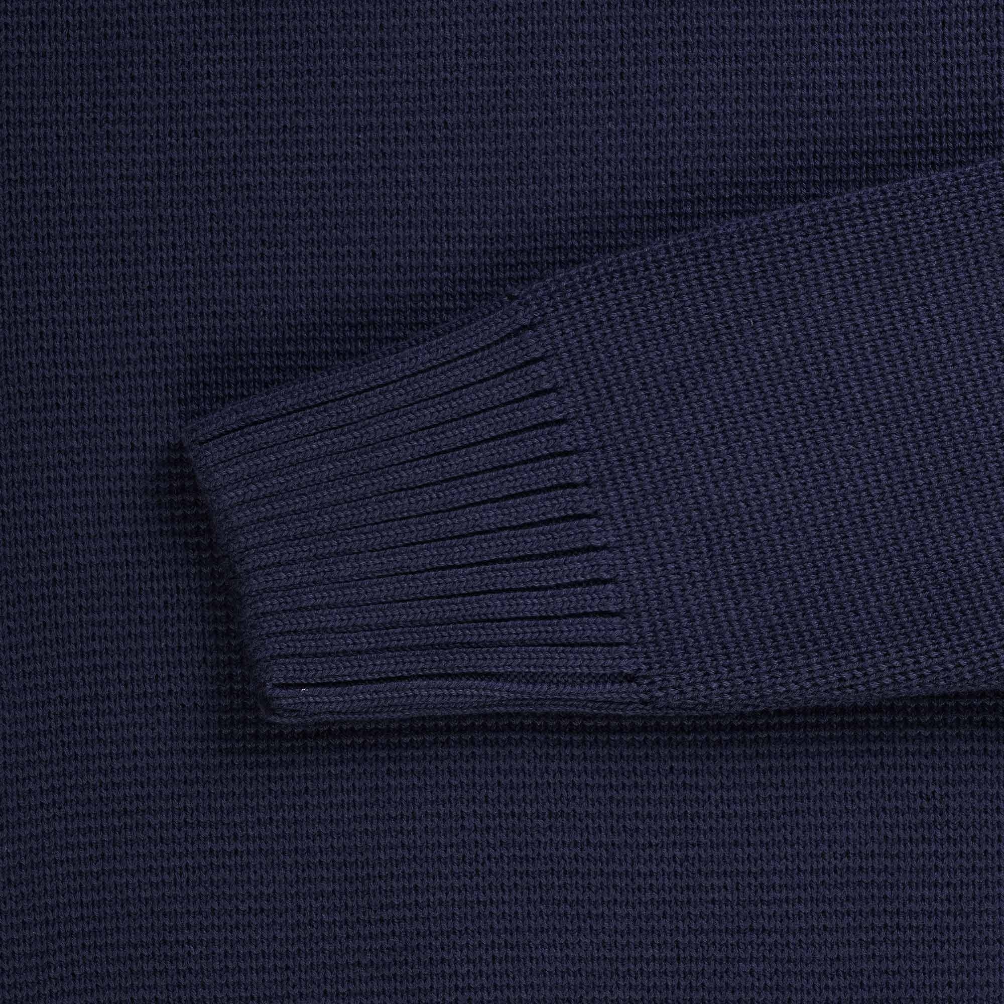 Ma Strum Milano Knit Crew Neck Sweater - True Navy