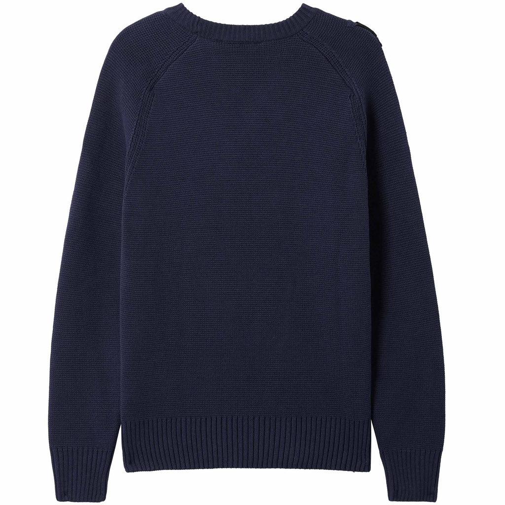 Ma Strum Milano Knit Crew Neck Sweater - True Navy