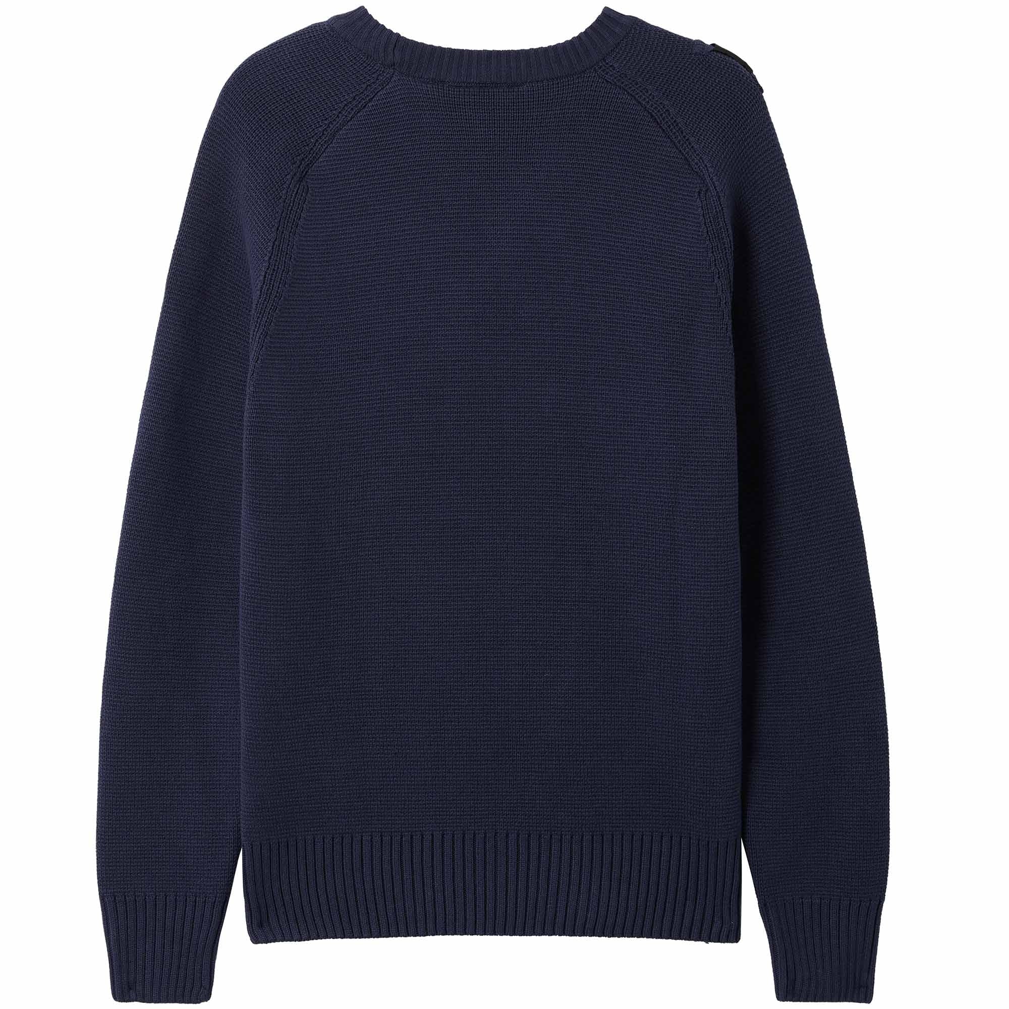 Ma Strum Milano Knit Crew Neck Sweater - True Navy