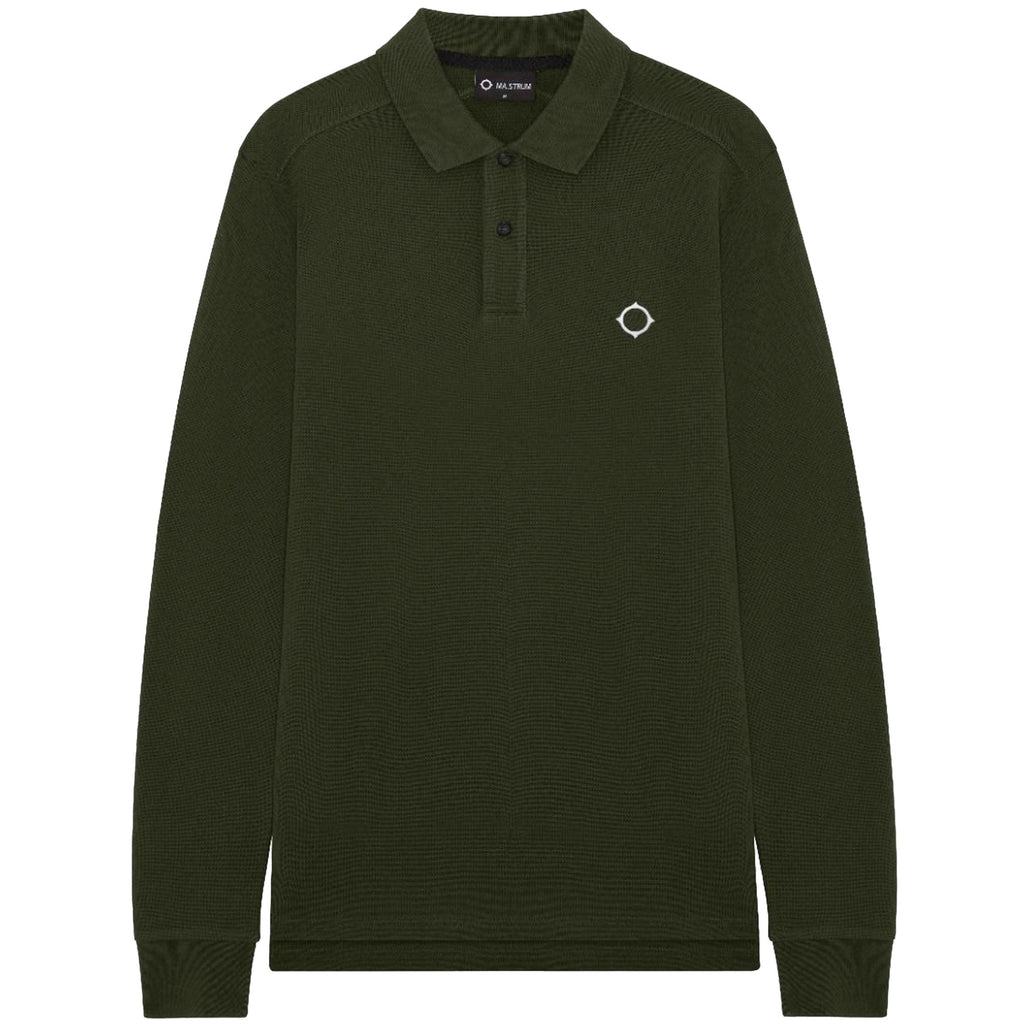 Ma Strum Long Sleeve Polo Shirt - Oil Slick