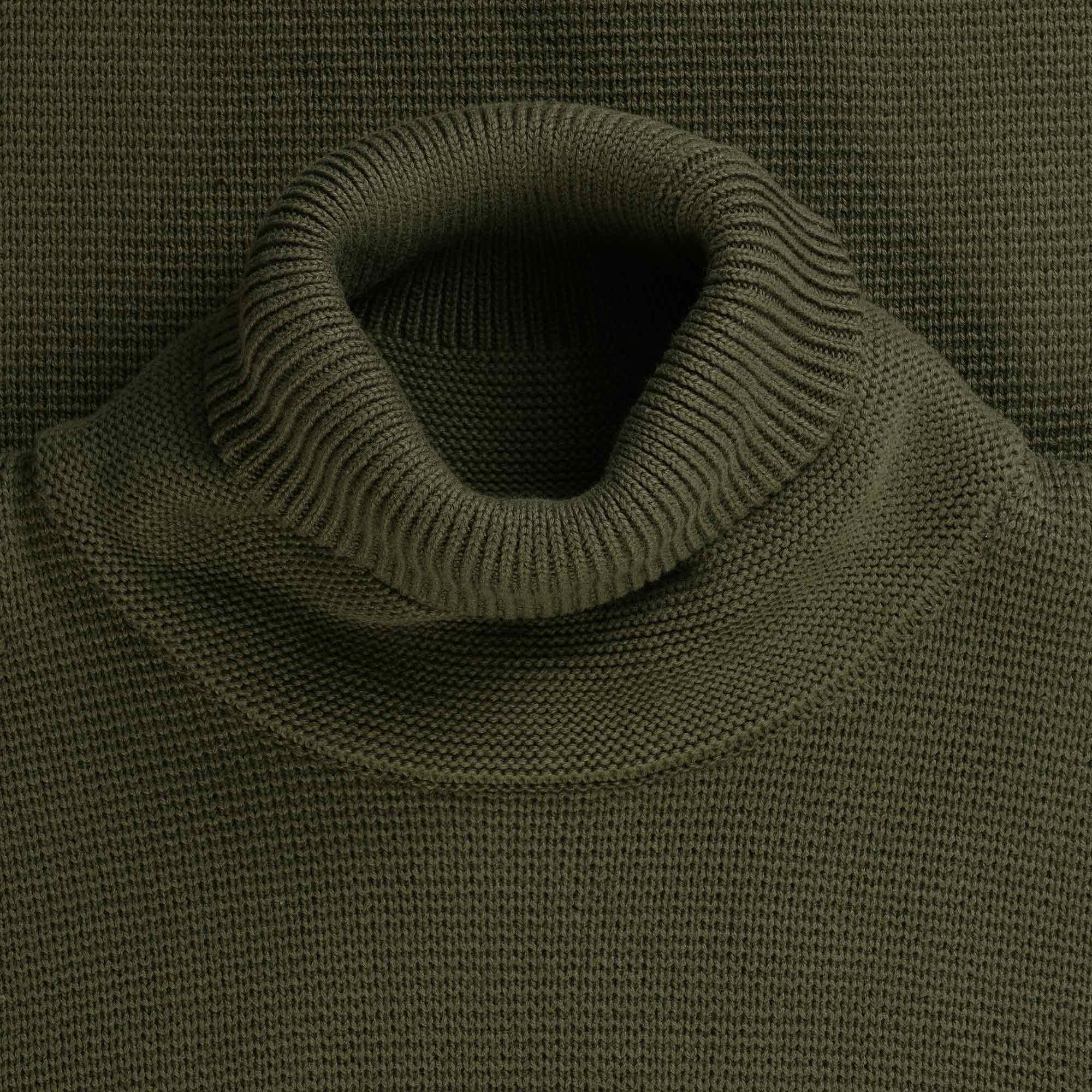 Ma Strum Milano Knit Roll Neck Jumper - Oil Slick