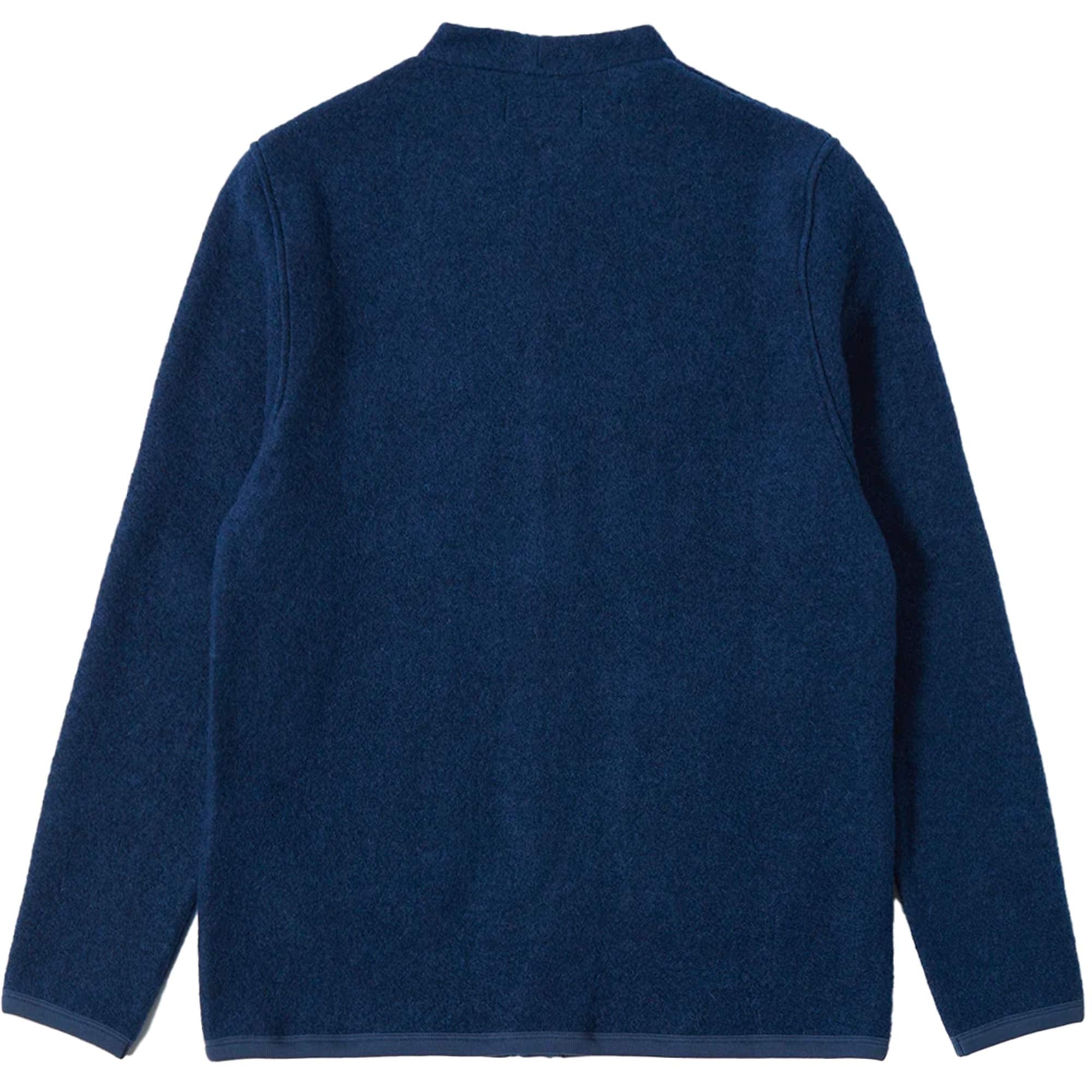 Universal Works Wool Fleece Cardigan - Indigo