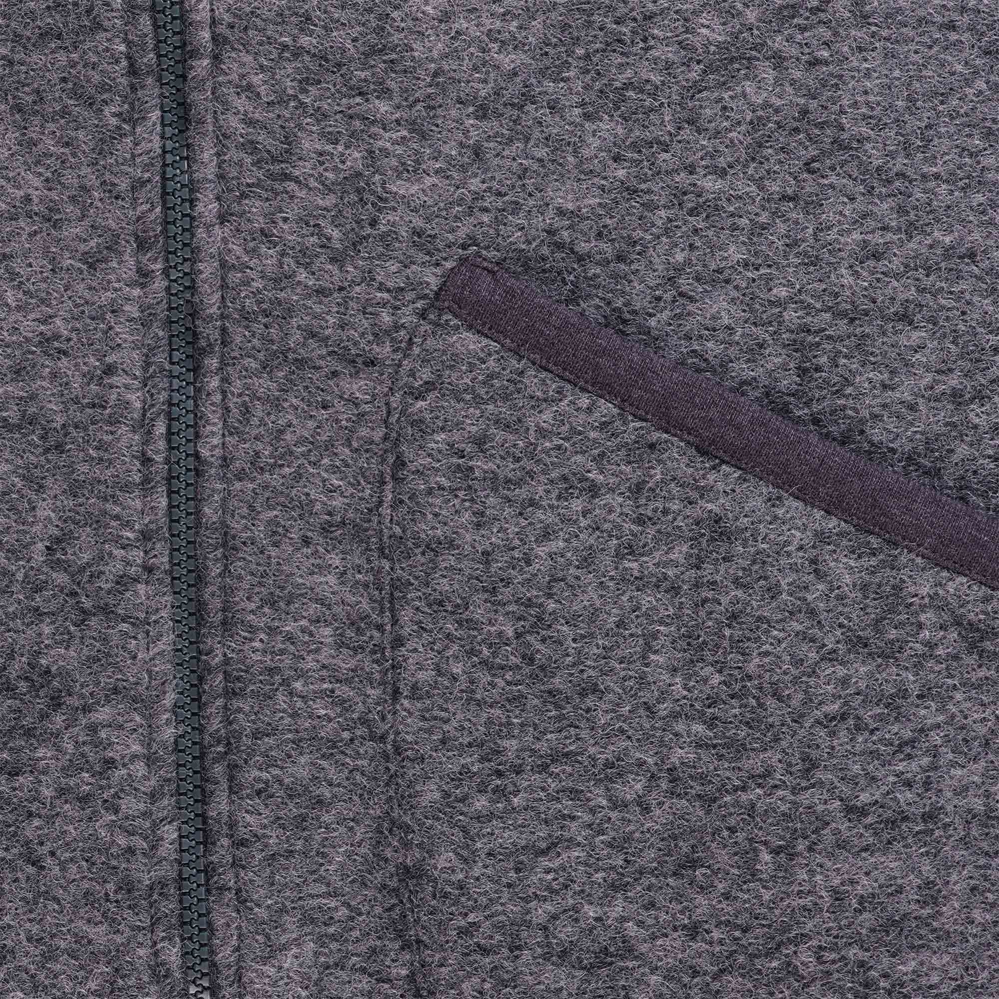 Universal Works Wool Fleece Zip Bomber Jacket - Grey