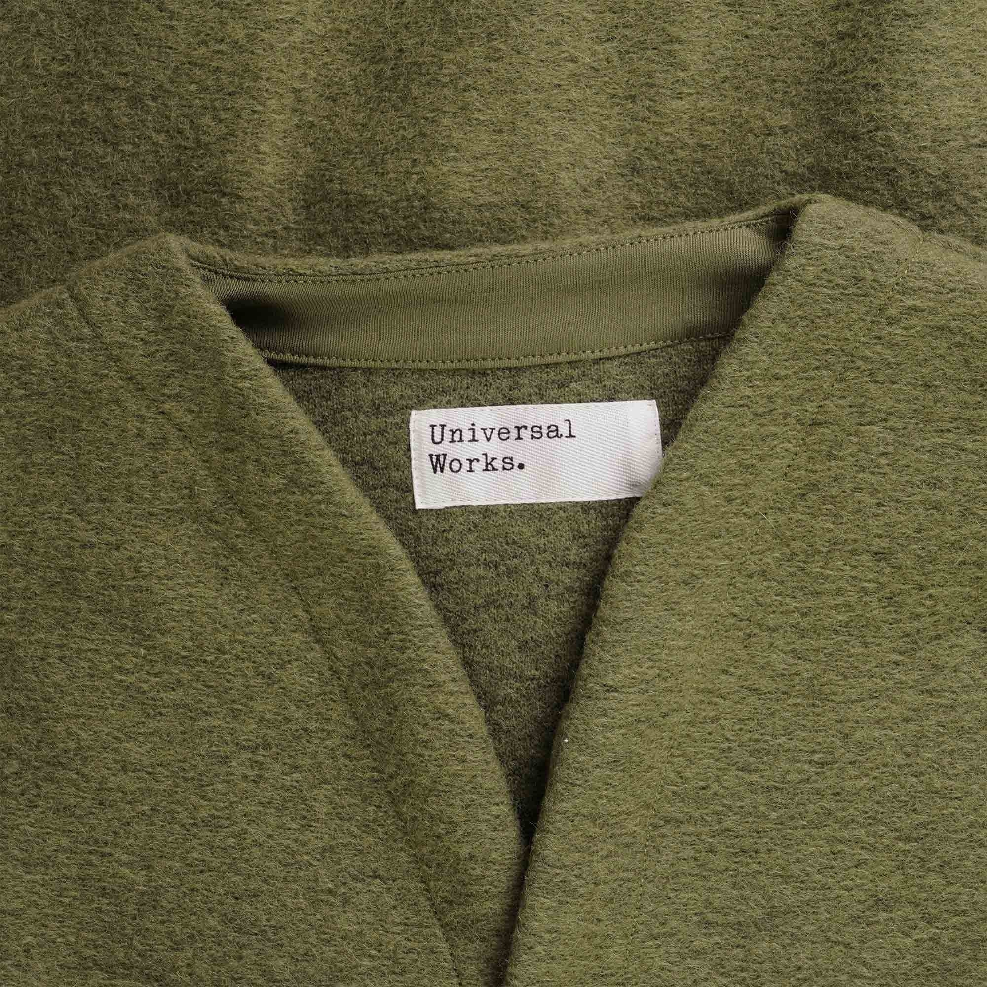 Universal Works Wool Fleece Cardigan - Lovat
