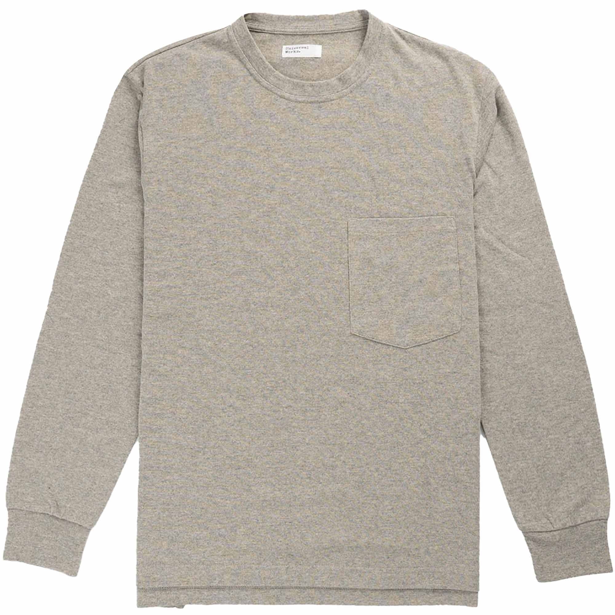 Universal Works Long Sleeve Pocket T-Shirt - Sand