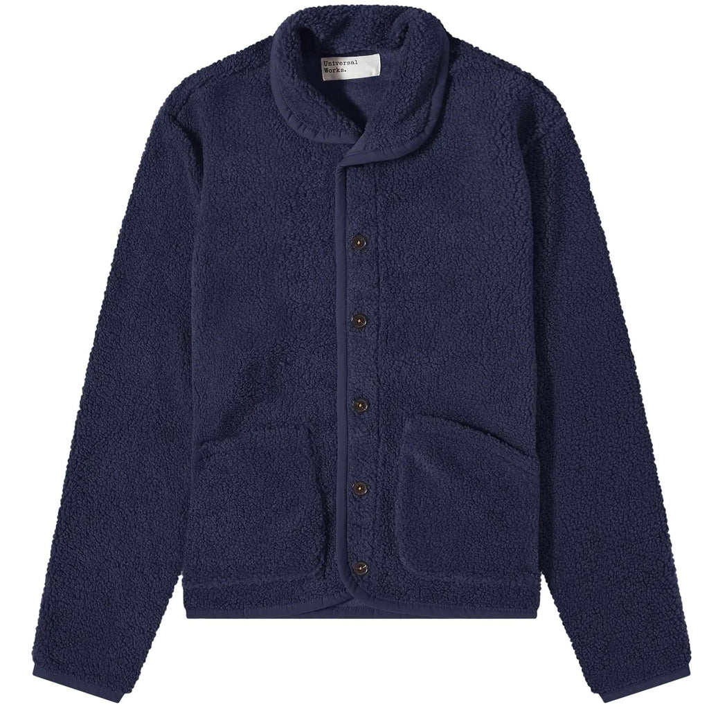Universal Works Mountain Fleece Lancaster Jacket - Navy