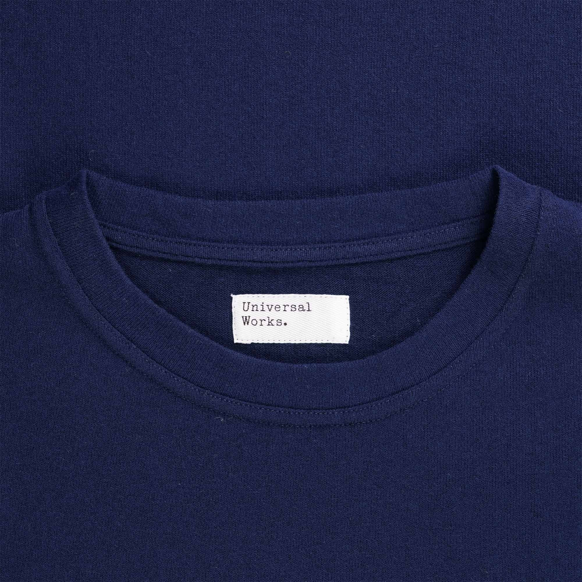 Universal Works Long Sleeve Pocket T-Shirt - Navy