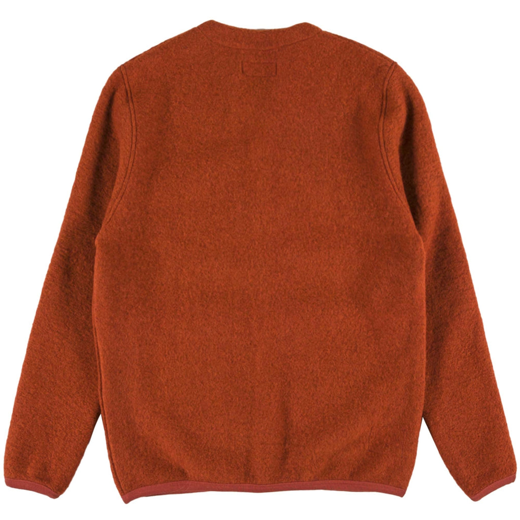 Wool Fleece Cardigan - Orange