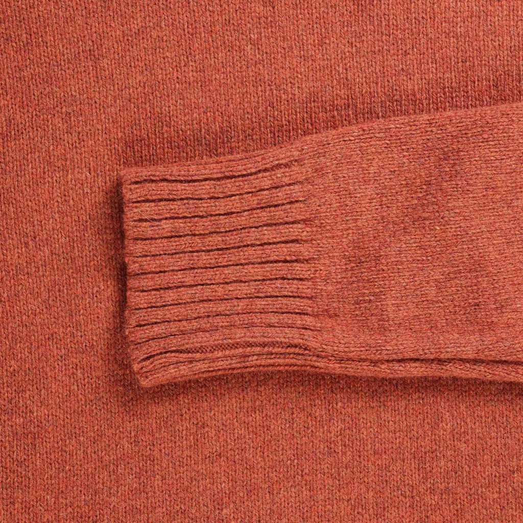 Universal Works Eco Wool Roll Neck Knit - Rust