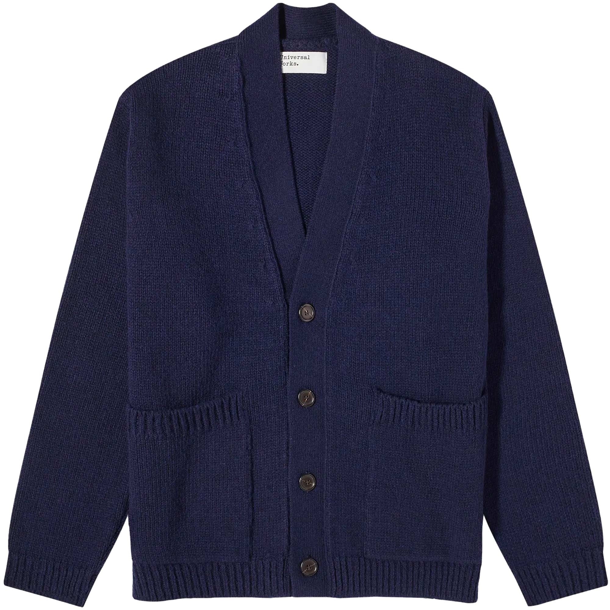 Universal Works Langdale Cardigan - Navy