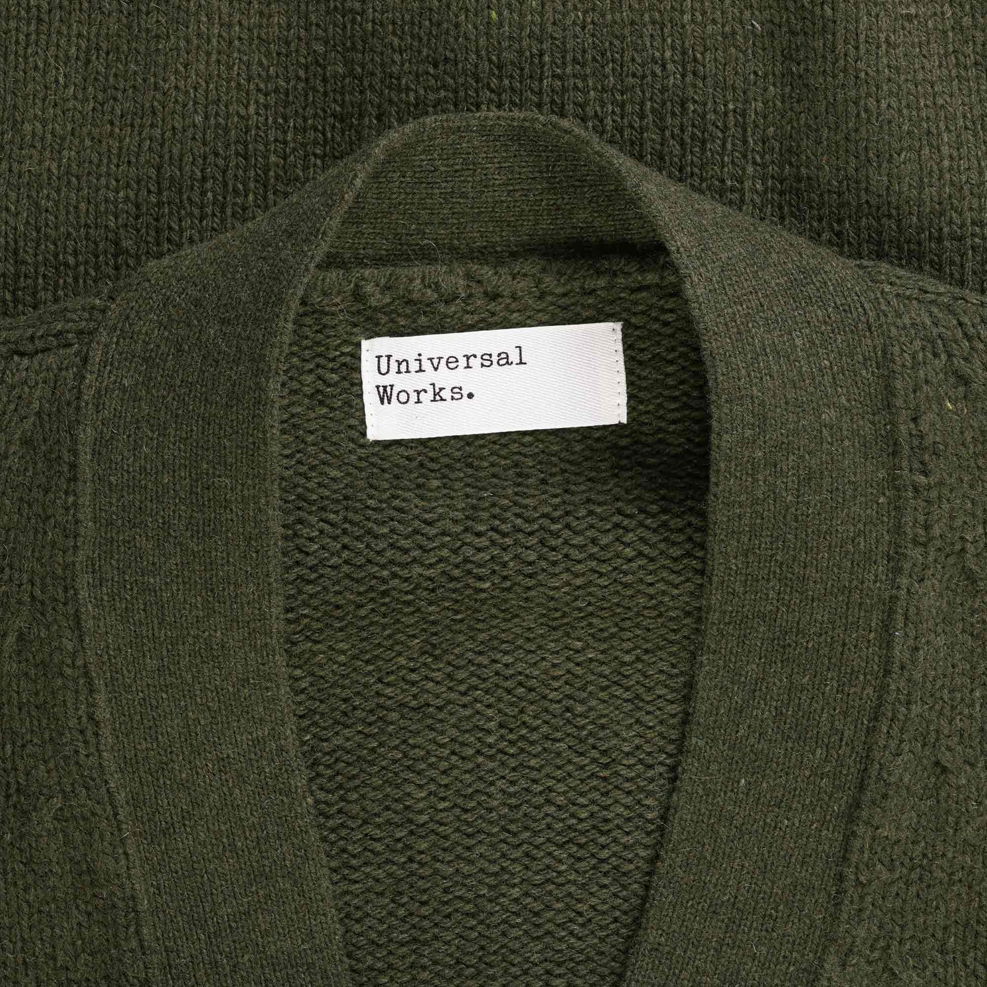 Universal Works Langdale Cardigan - Olive