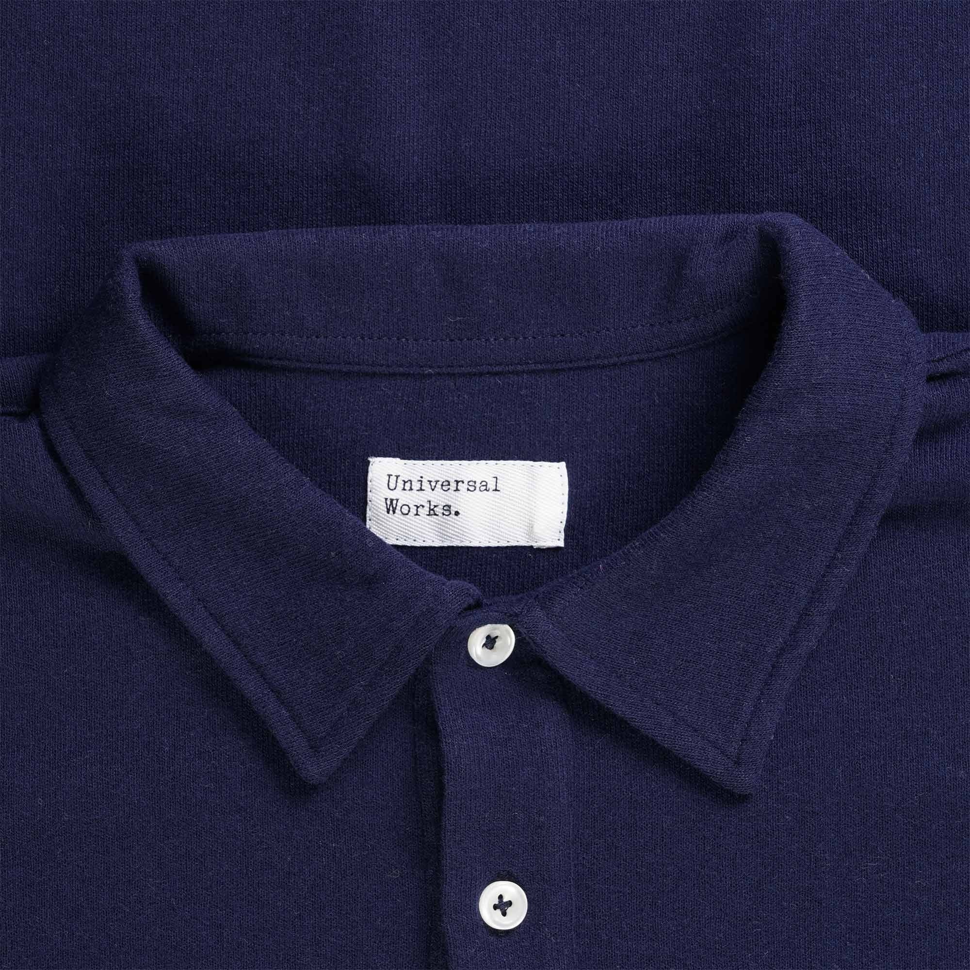 Universal Works Pullover Long Sleeve Shirt - Navy