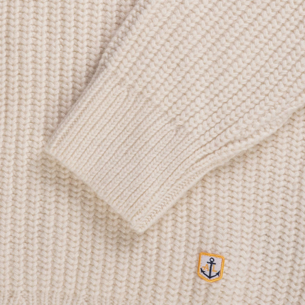 Zip Neck Jumper - Natural