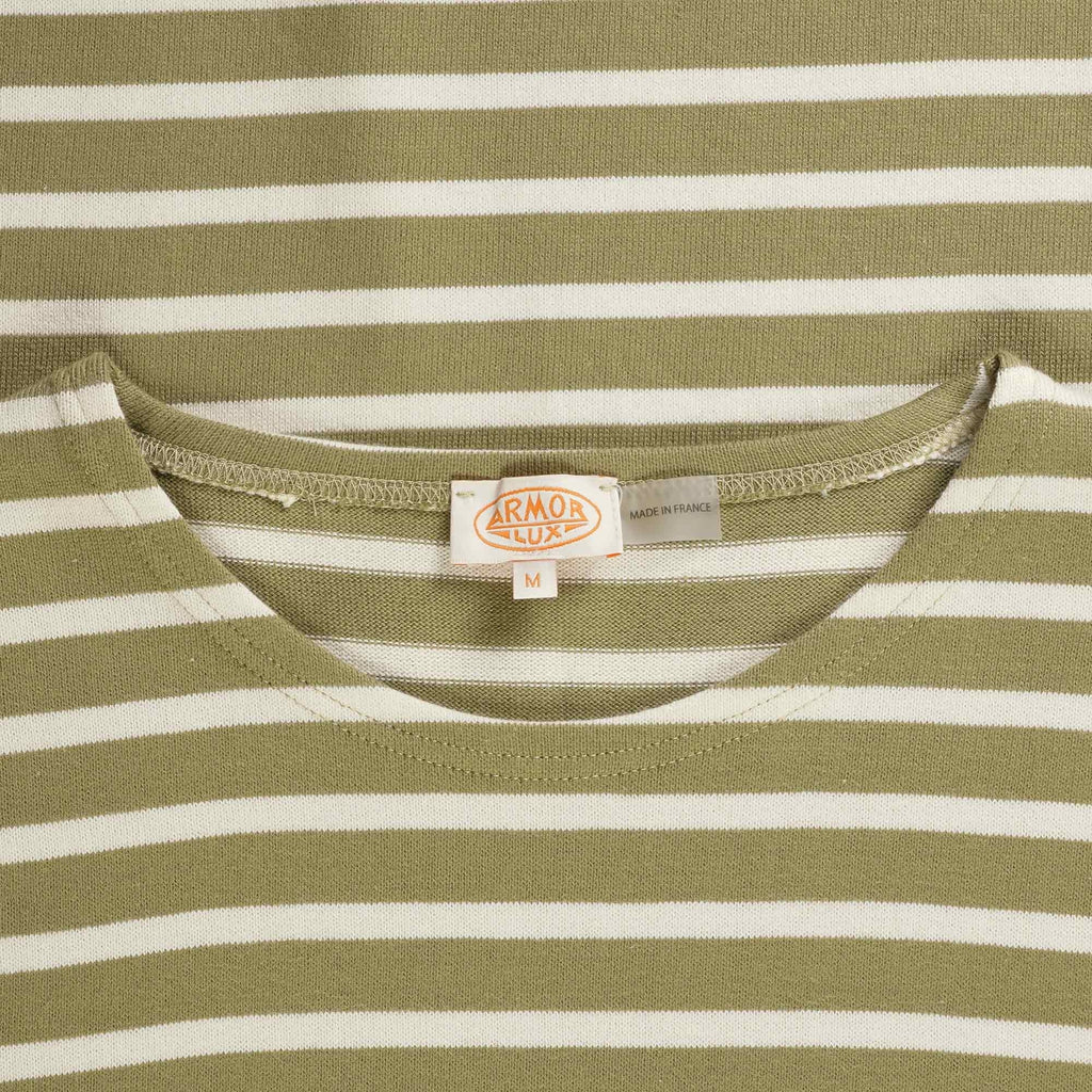 Armor Lux Breton Striped T-Shirt - Oliva