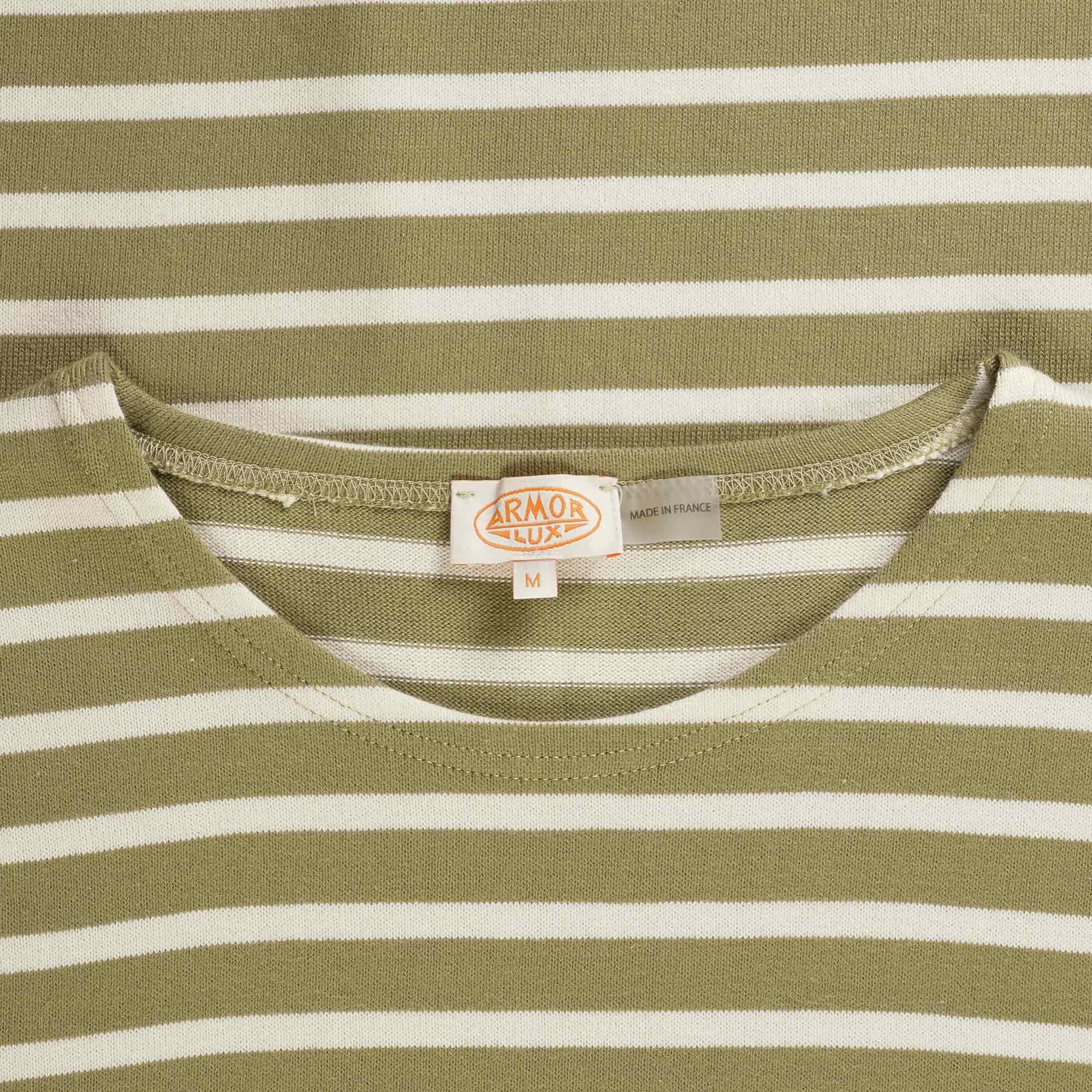 Armor Lux Breton Striped T-Shirt - Oliva
