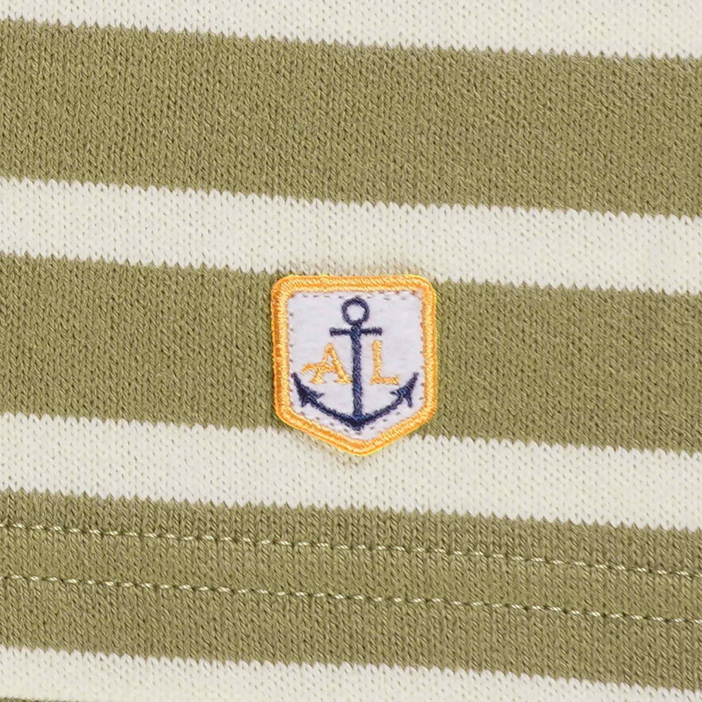 Armor Lux Breton Striped T-Shirt - Oliva