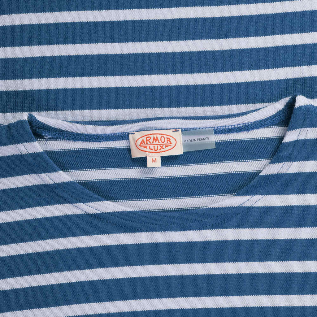 Armor Lux Breton Striped T-Shirt - Blue and Natural