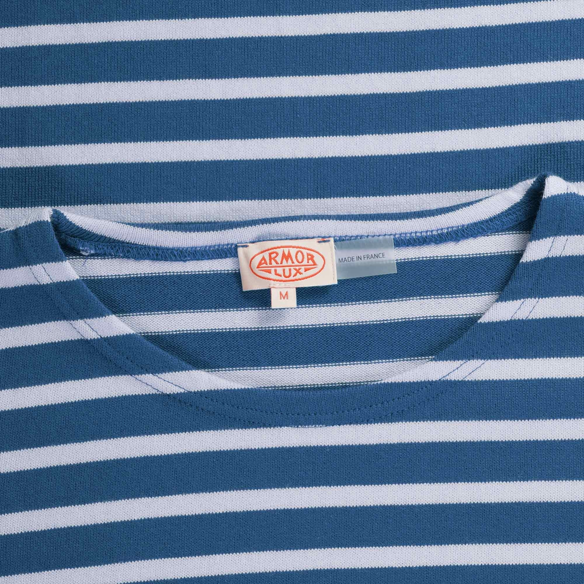 Armor Lux Breton Striped T-Shirt - Blue and Natural