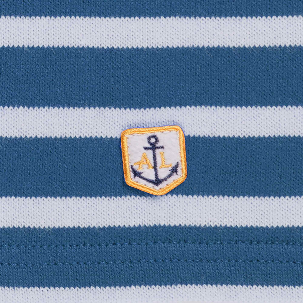 Armor Lux Breton Striped T-Shirt - Blue and Natural