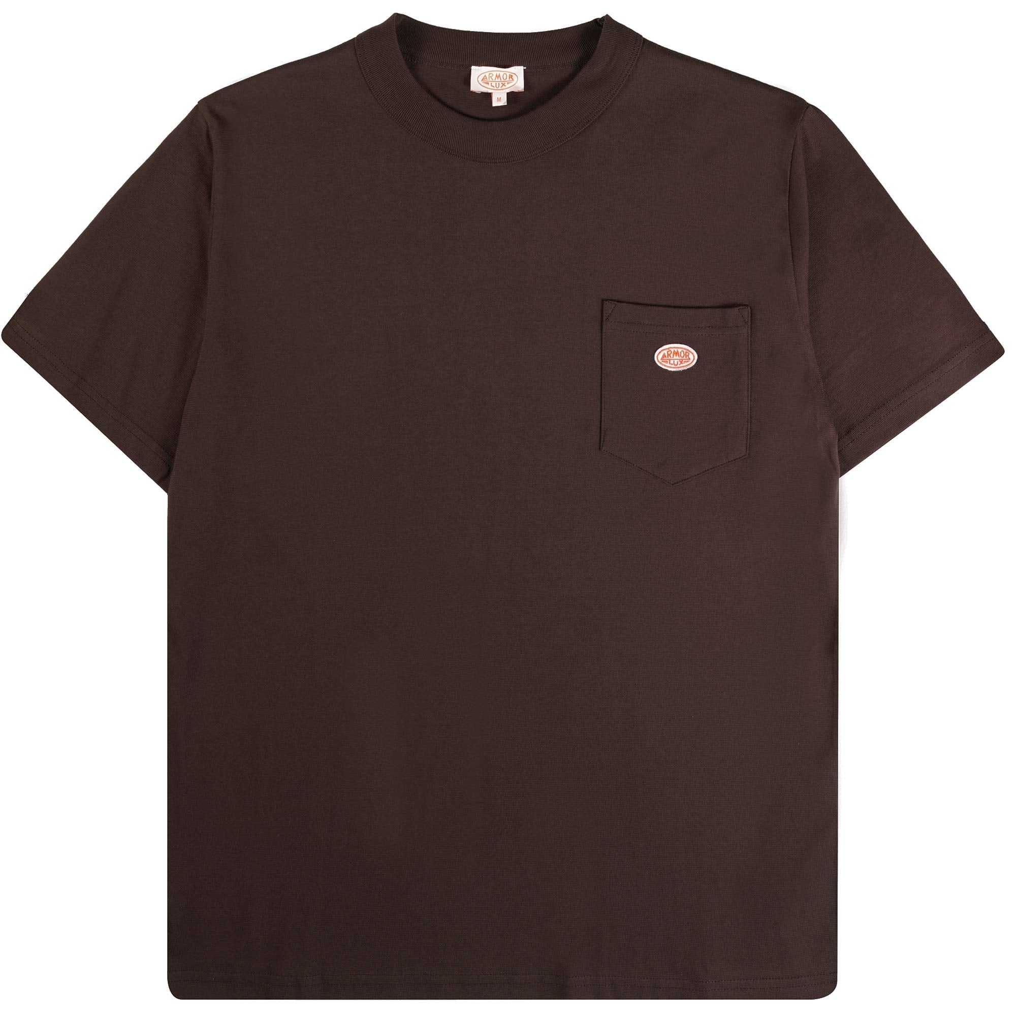 Armor Lux Logo Pocket T-Shirt - Acajou