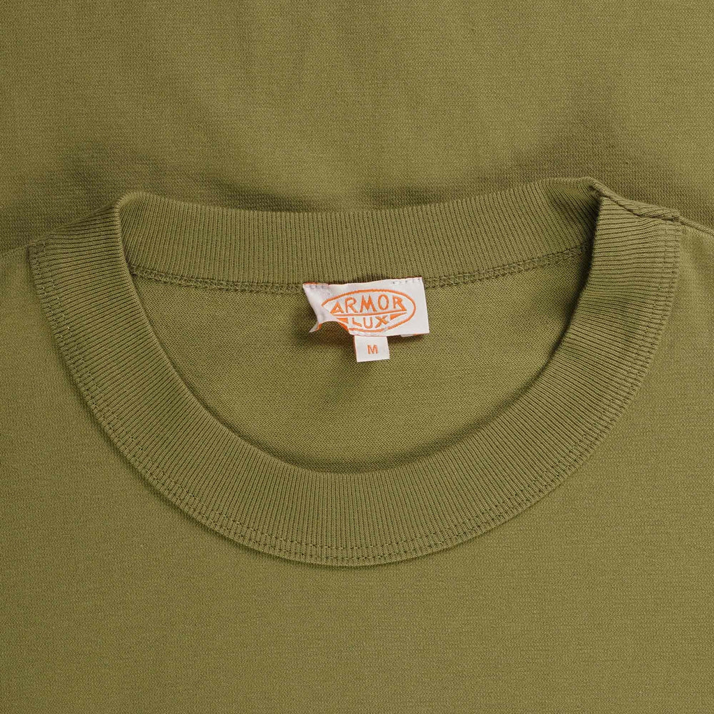 Armor Lux Logo Pocket T-Shirt - Oliva