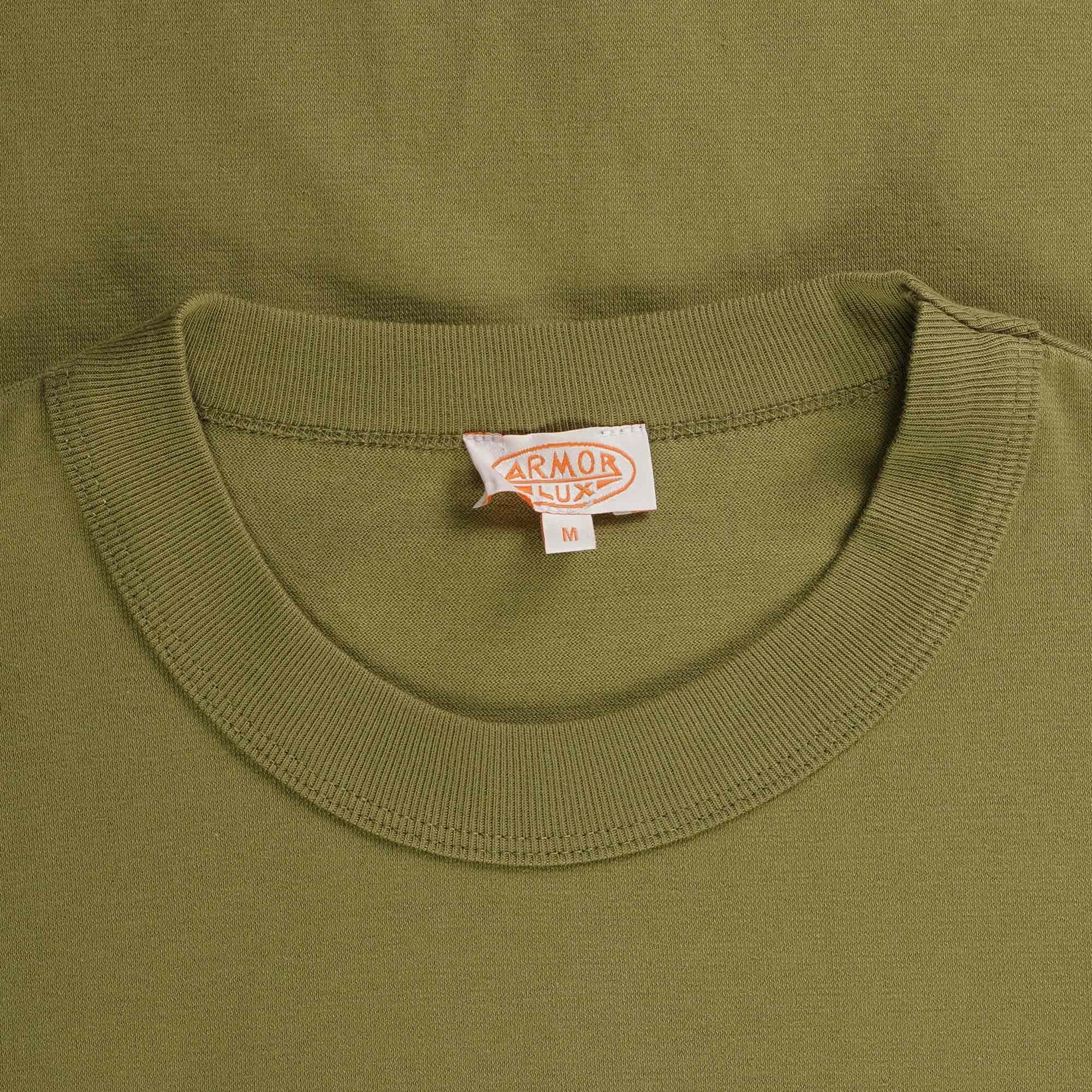 Armor Lux Logo Pocket T-Shirt - Oliva