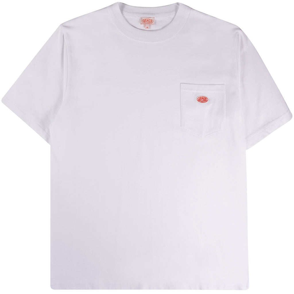 Armor Lux Logo Pocket T-Shirt - White