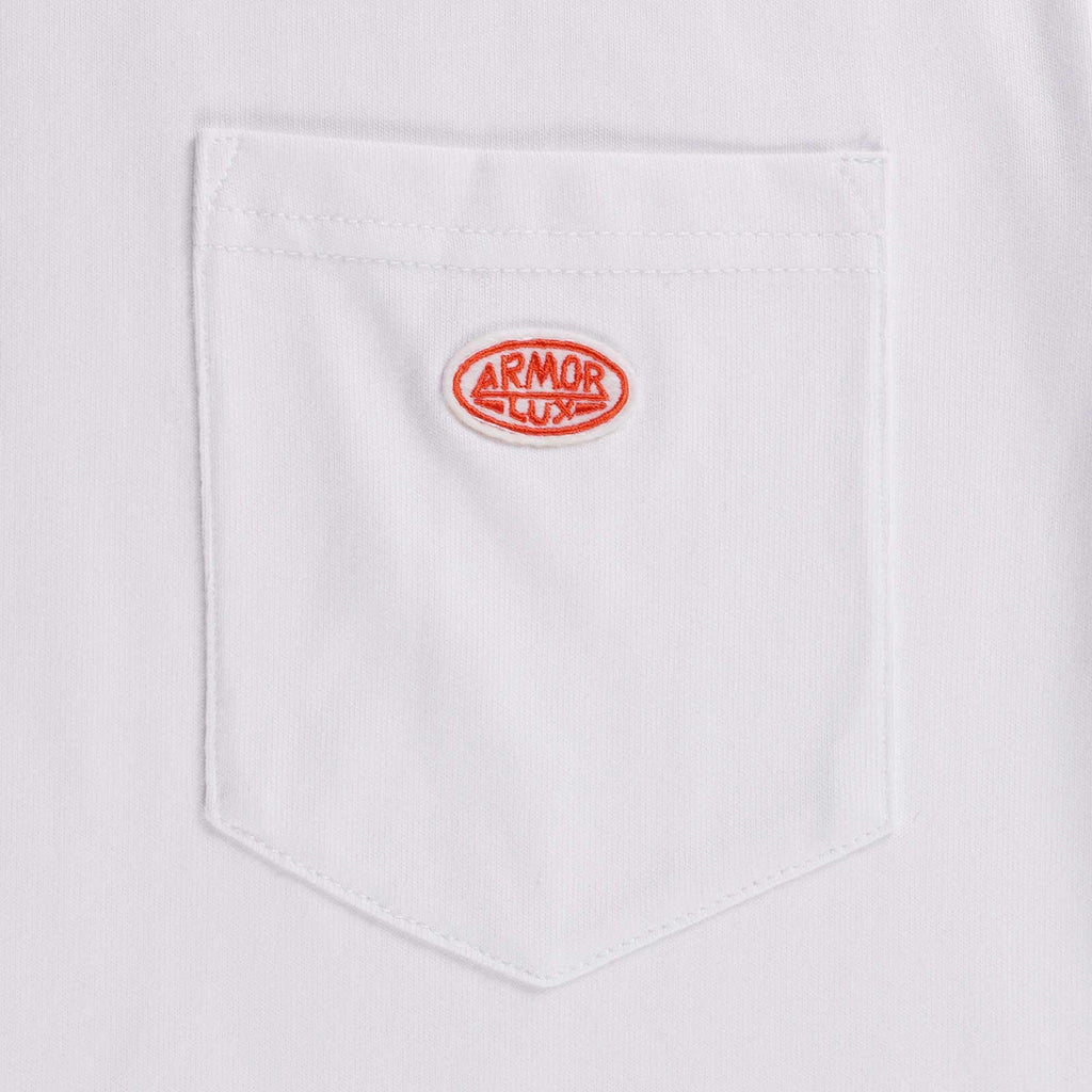 Armor Lux Logo Pocket T-Shirt - White