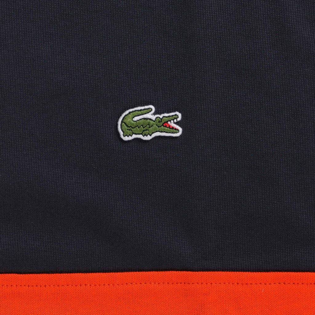 Lacoste Rugby-Style Colour Block Polo Shirt - Navy